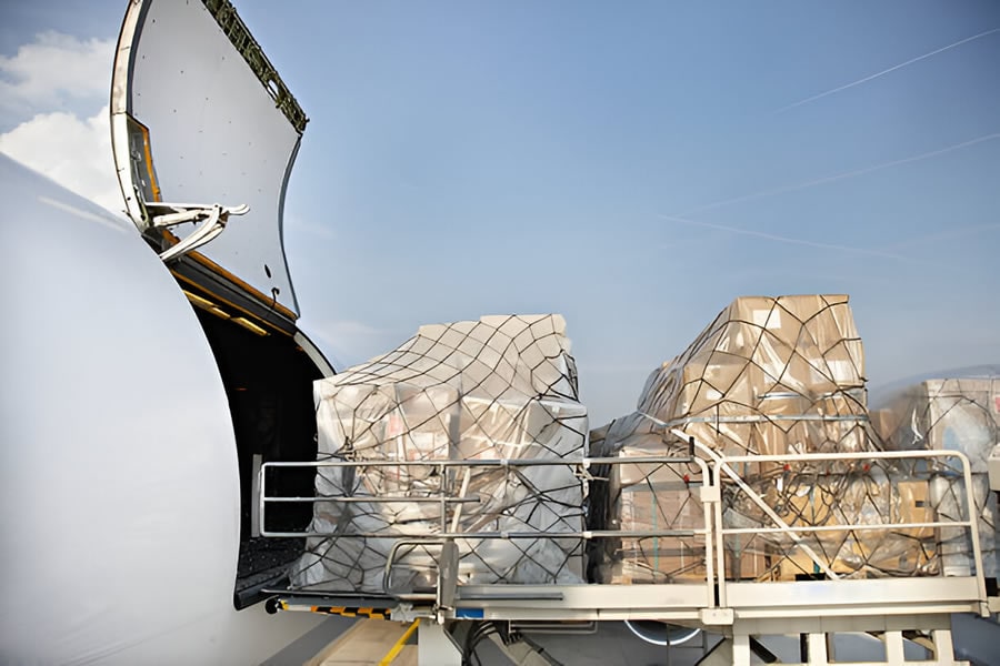 Air freight cargo loading